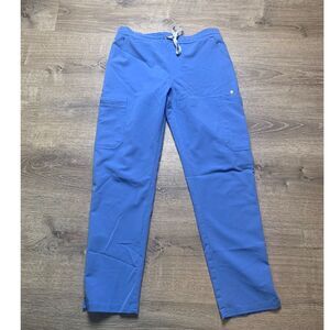 FIGS YOLA MEDICAL SCRUB STRAIGHT LEG PANT WOMEN Size SMALL BLUE PO 1683  TW2000P